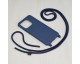 Husa Upzz Techsuit Crossbody Compatibila Cu Xiaomi Redmi 12C, Snur De Prindere Inclus, Silicon Soft, Albastru