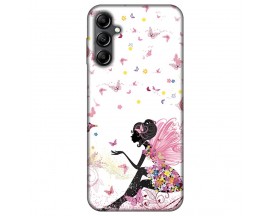 Husa Silicon Soft Upzz Print, Compatibila Cu Samsung Galaxy A14 5G, Pink Fairy