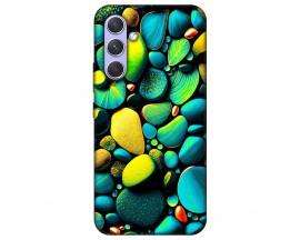 Husa Silicon Soft Upzz Print, Compatibila Cu Samsung Galaxy A54 5G, Color Stones