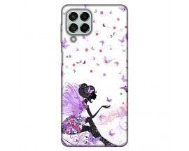 Husa Silicon Soft Upzz Print, Compatibila Cu Samsung Galaxy M53, Purple Fairy