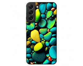 Husa Silicon Soft Upzz Print, Compatibila Cu Samsung Galaxy S22, Color Stones