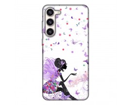 Husa Silicon Soft Upzz Print, Compatibila Cu Samsung Galaxy S23, Purple Fairy