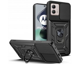 Husa Spate Tech Protect Camshield Compatibila Cu Motorola Moto G53 5G, Negru