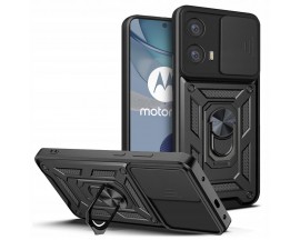 Husa Spate Tech Protect Camshield Compatibila Cu Motorola Moto G73 5G, Negru