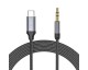 Cablu TECH-PROTECT UltraBoost, tata USB-C la tata jack 3.5 mm, 1m, Negru