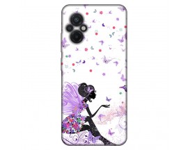 Husa Silicon Soft Upzz Print, Compatibila Cu Xiaomi Poco M5, Purple Fairy
