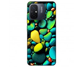 Husa Silicon Soft Upzz Print, Compatibila Cu Xiaomi Redmi 12C, Color Stones