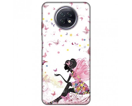 Husa Silicon Soft Upzz Print, Compatibila Cu Xiaomi Redmi Note 9T, Pink Fairy