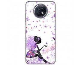 Husa Silicon Soft Upzz Print, Compatibila Cu Xiaomi Redmi Note 9T, Purple Fairy