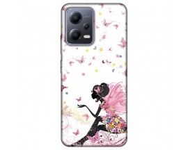 Husa Silicon Soft Upzz Print, Compatibila Cu Xiaomi Redmi Note 12 5G, Pink Fairy