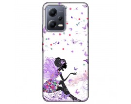 Husa Silicon Soft Upzz Print, Compatibila Cu Xiaomi Redmi Note 12 5G, Purple Fairy