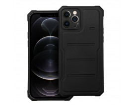 Husa Spate Ultra Rezistenta La Socuri Upzz Heavy Duty Compatibila Cu iPhone 12 Pro Max, Negru