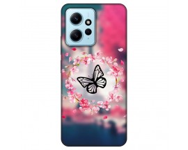 Husa Silicon Soft Upzz Print, Compatibila Cu Xiaomi Redmi Note 12 4G, Butterfly