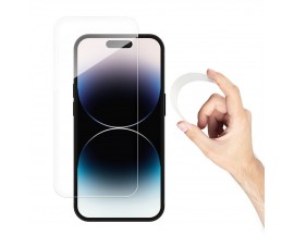 Folie Nano Glass Hybrida Bestsuit Compatibila Cu iPhone 14 Pro Max, Transparenta, Case Friendly