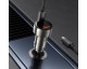 Incarcator Auto Dual Hoco Z50 Usb QC 3.0 + Usb - C, Putere 48W, Cablu Type C Inclus, Gri