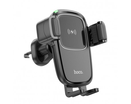 Suport Auto Hoco Wireless Pentru Ventialtie Cu Functie de Incarcare Wireless, Putere 15W, HW01