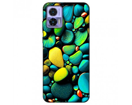Husa Silicon Soft Upzz Print, Compatibila Cu Motorola Edge 30 Neo, Color Stones