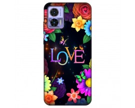 Husa Silicon Soft Upzz Print, Compatibila Cu Motorola Edge 30 Neo, Floral Love