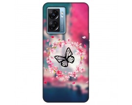 Husa Silicon Soft Upzz Print, Compatibila Cu Oppo A77 4G, Butterfly