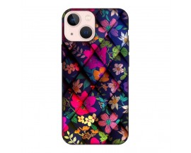 Husa Silicon Soft Upzz Print, Compatibila Cu iPhone 15 Plus, Floral 2
