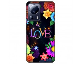 Husa Silicon Soft Upzz Print, Compatibila Cu Xiaomi 13 Lite, Floral Love