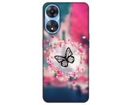 Husa Silicon Soft Upzz Print, Compatibila Cu Oppo A58 5G, butterfly
