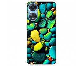 Husa Silicon Soft Upzz Print, Compatibila Cu Oppo A58 5G, Color Stones