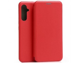 Husa Flip Carte Cu Magnet Lux Upzz Compatibila Cu Samsung Galaxy A34 5G, Piele Ecologica, Red
