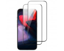 Set 2 x Folie Sticla Securizata Esr Shield Full Cover Compatibila Cu iPhone 15 Pro Max, Aplicator Inclus