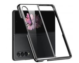 Husa Upzz Doyers Compatibila Cu Samsung Galaxy Z Fold 3, Transparenta Cu Margini Negre