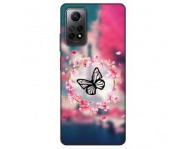 Husa Silicon Soft Upzz Print, Compatibila Cu Xiaomi Redmi Note 12 Pro 4G, Butterfly