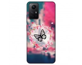 Husa Silicon Soft Upzz Print, Compatibila Cu Xiaomi Redmi Note 12S, Butterfly
