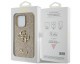 Husa Spate Guess Compatibila Cu iPhone 15 Pro, Colectia Glitter Script Big Logo, Gold - 47808