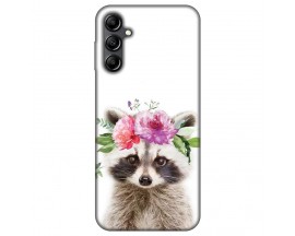 Husa Silicon Soft Upzz Print, Compatibila Cu Samsung Galaxy A24 4G, Cute Raccoon