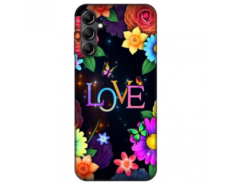 Husa Silicon Soft Upzz Print, Compatibila Cu Samsung Galaxy A24 4G, Floral Love