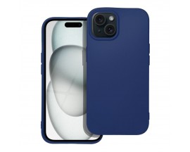 Husa Spate Upzz Soft Compatibila Cu iPhone 15 Plus, Silicon Slim Soft, Grosime 0.5mm, Albastru Navy
