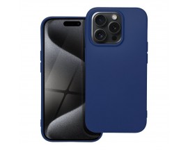 Husa Spate Upzz Soft Compatibila Cu iPhone 15 Pro, Silicon Slim Soft, Grosime 0.5mm, Albastru Navy