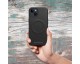 Husa Spate Roar Leather Compatibila Cu iPhone 15 Plus, Functie Magsafe, Piele, Interior Microfibra, Negru