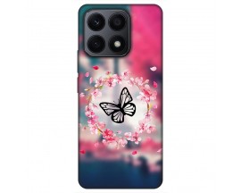 Husa Silicon Soft Upzz Print, Compatibila Cu Honor X8a, Butterfly
