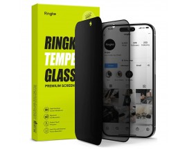 Folie Sticla Securizata Ringke Tg, Compatibila Cu iPhone 15 Pro Max, Antispy, Privacy