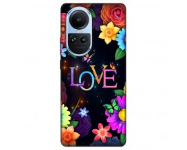 Husa Silicon Soft Upzz Print, Compatibila Cu Oppo Reno 10 Pro 5G, Floral Love