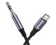 Cablu Audio Ugreen, tata USB-C la tata jack 3.5 mm, 1m, Gri