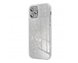 Husa Spate Upzz Shiny Compatibila Cu iPhone 13 Pro, Silver