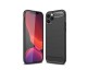 Husa Spate Upzz Carbon Pro, Compatibila Cu iPhone 13 Pro, Silicon, Negru