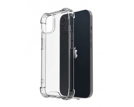 Husa Spate Upzz Armor Crystal Compatibila Cu iPhone 143 Mini Tehnologie Air Cusion, Rezistenta La Socuri, Transparent