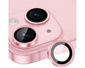 Set Folie Sticla Camera Individuala Lito S+ Compatibila Cu iPhone 15 / 15 Plus, Pink