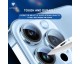 Set Folie Sticla Camera Individuala Lito S+ Compatibila Cu iPhone 15 Pro  / 15 Pro Max, Negru