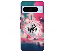 Husa Silicon Soft Upzz Print, Compatibila Cu Pixel 8 Pro, Butterfly