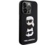 Husa Spate Karl Lagerfeld Compatibila Cu iPhone 15 Pro, Colectia Silicon Karl & Choupette, Negru - 164812