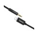 Cablu Aux Audio Hoco UPA13 Jack 3.5mm la Lightning, Lungime 1M, Textil, Negru